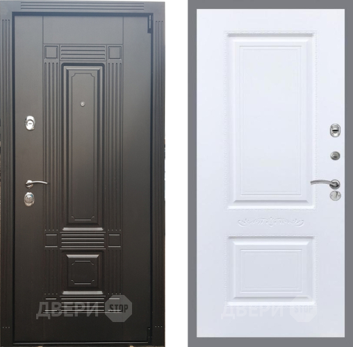 Входная металлическая Дверь Рекс (REX) 9 Смальта Силк Сноу в Реутове