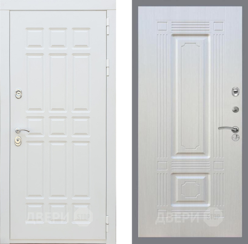 Входная металлическая Дверь Рекс (REX) 8 Силк Сноу FL-2 Лиственница беж в Реутове