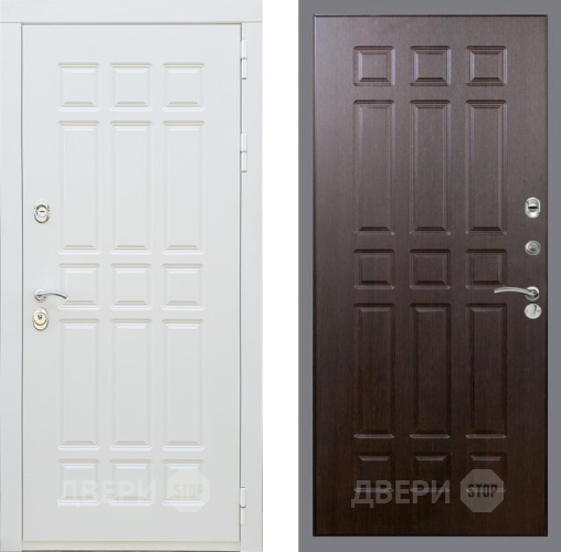 Входная металлическая Дверь Рекс (REX) 8 Силк Сноу FL-33 Венге в Реутове