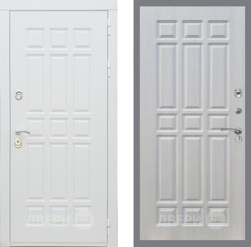 Входная металлическая Дверь Рекс (REX) 8 Силк Сноу FL-33 Лиственница беж в Реутове