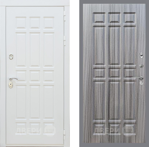 Входная металлическая Дверь Рекс (REX) 8 Силк Сноу FL-33 Сандал грей в Реутове