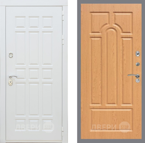 Входная металлическая Дверь Рекс (REX) 8 Силк Сноу FL-58 Дуб в Реутове