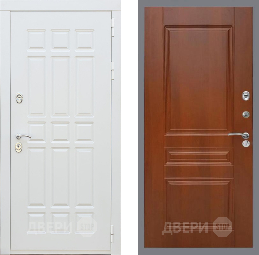 Входная металлическая Дверь Рекс (REX) 8 Силк Сноу FL-243 Итальянский орех в Реутове