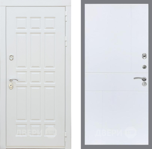 Входная металлическая Дверь Рекс (REX) 8 Силк Сноу FL-290 Силк Сноу в Реутове