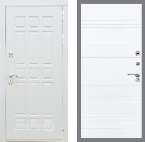 Входная металлическая Дверь Рекс (REX) 8 Силк Сноу Line Силк Сноу в Реутове