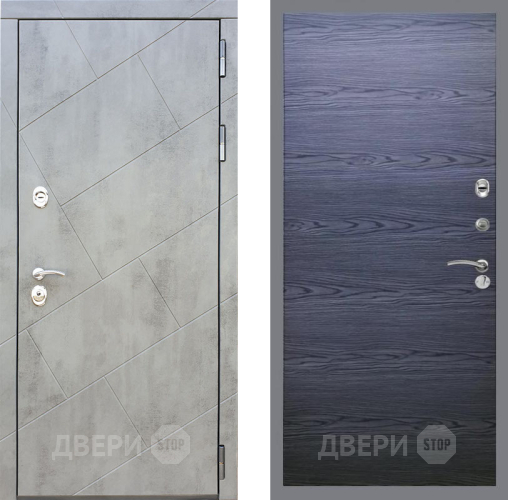 Входная металлическая Дверь Рекс (REX) 22 GL Дуб тангенальный черный в Реутове