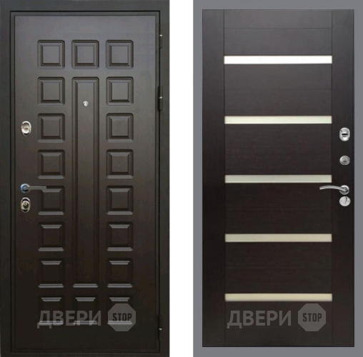 Дверь Рекс (REX) Премиум 3к СБ-14 стекло белое венге поперечный в Реутове