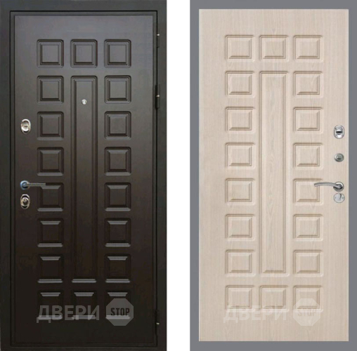 Входная металлическая Дверь Рекс (REX) Премиум 3к FL-183 Беленый дуб в Реутове