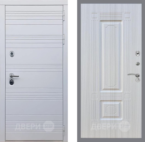 Входная металлическая Дверь Рекс (REX) 14 Силк Сноу FL-2 Сандал белый в Реутове