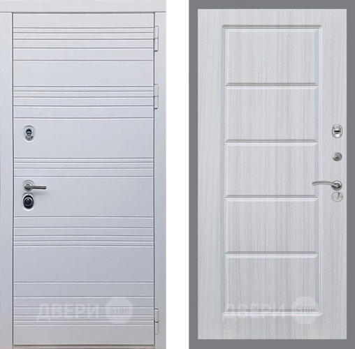 Входная металлическая Дверь Рекс (REX) 14 Силк Сноу FL-39 Сандал белый в Реутове