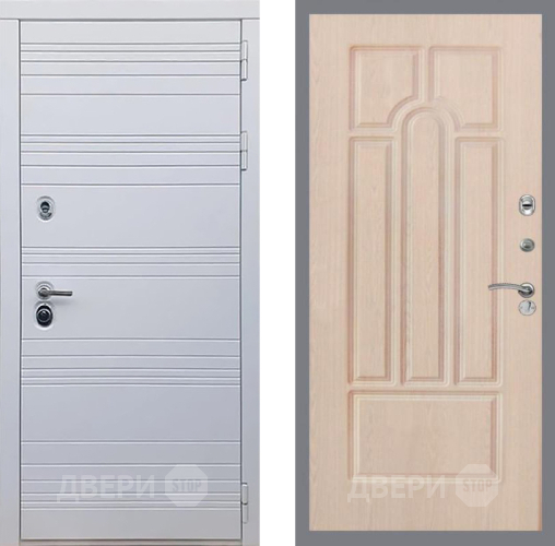 Входная металлическая Дверь Рекс (REX) 14 Силк Сноу FL-58 Беленый дуб в Реутове