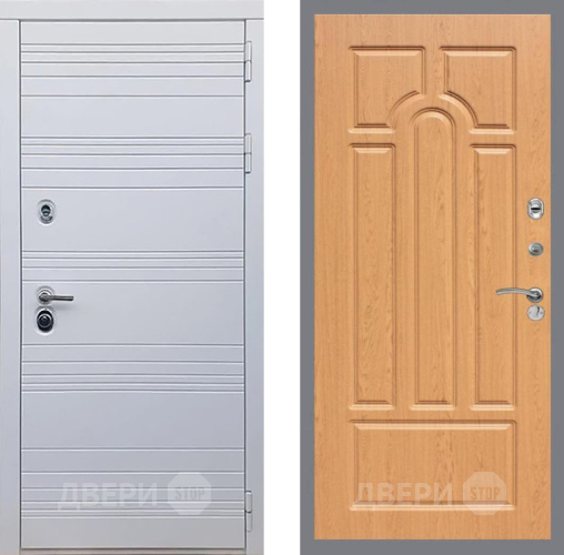 Входная металлическая Дверь Рекс (REX) 14 Силк Сноу FL-58 Дуб в Реутове