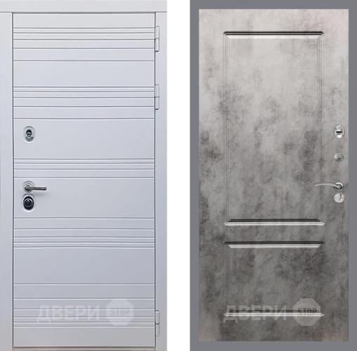Входная металлическая Дверь Рекс (REX) 14 Силк Сноу FL-117 Бетон темный в Реутове