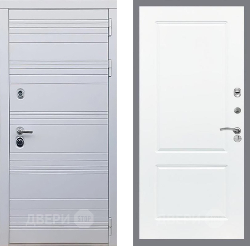 Входная металлическая Дверь Рекс (REX) 14 Силк Сноу FL-117 Силк Сноу в Реутове