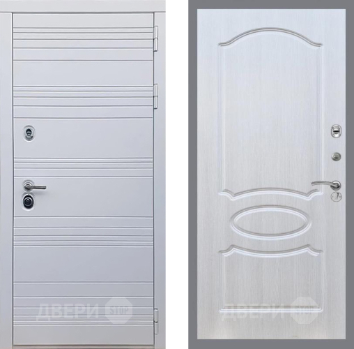 Входная металлическая Дверь Рекс (REX) 14 Силк Сноу FL-128 Лиственница беж в Реутове