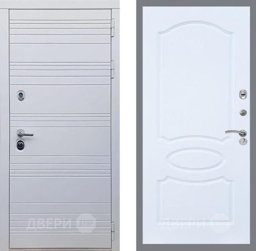 Входная металлическая Дверь Рекс (REX) 14 Силк Сноу FL-128 Силк Сноу в Реутове