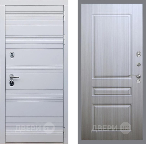Входная металлическая Дверь Рекс (REX) 14 Силк Сноу FL-243 Сандал белый в Реутове