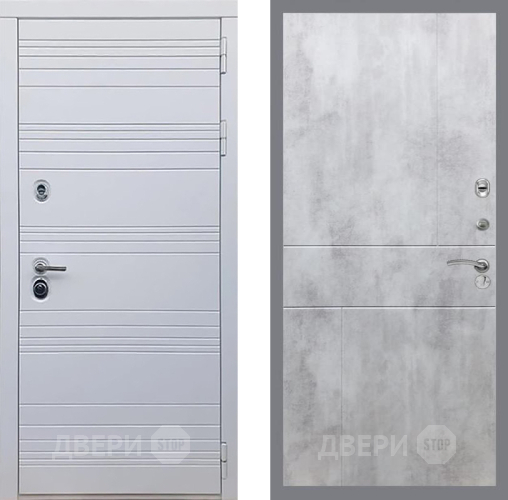 Входная металлическая Дверь Рекс (REX) 14 Силк Сноу FL-290 Бетон светлый в Реутове