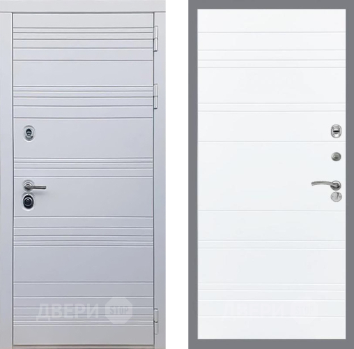 Входная металлическая Дверь Рекс (REX) 14 Силк Сноу Line Силк Сноу в Реутове
