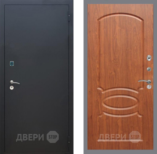 Входная металлическая Дверь Рекс (REX) 1A Черный Муар FL-128 Морёная берёза в Реутове