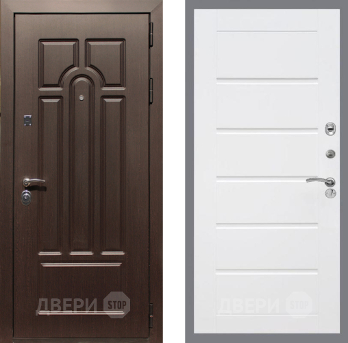 Входная металлическая Дверь Рекс (REX) Эврика Сити Белый ясень в Реутове