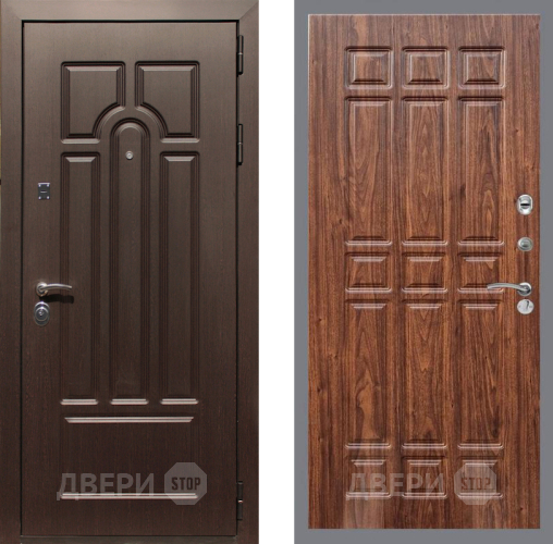 Дверь Рекс (REX) Эврика FL-33 орех тисненый в Реутове