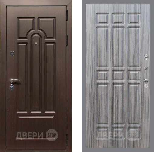 Входная металлическая Дверь Рекс (REX) Эврика FL-33 Сандал грей в Реутове