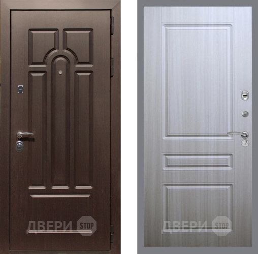 Входная металлическая Дверь Рекс (REX) Эврика FL-243 Сандал белый в Реутове