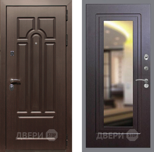 Входная металлическая Дверь Рекс (REX) Эврика FLZ-120 Венге в Реутове