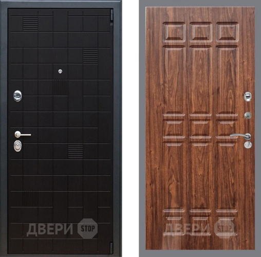 Входная металлическая Дверь Рекс (REX) 12 FL-33 орех тисненый в Реутове