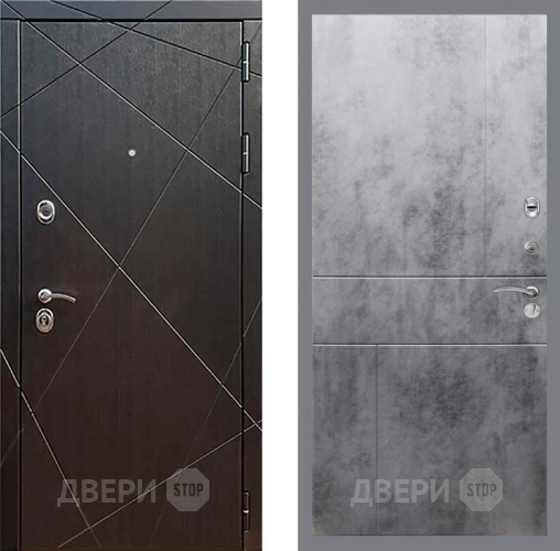 Входная металлическая Дверь Рекс (REX) 13 Венге FL-290 Бетон темный в Реутове