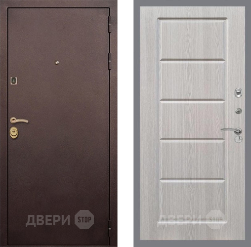 Входная металлическая Дверь Рекс (REX) Лайт 3К FL-39 Беленый дуб в Реутове