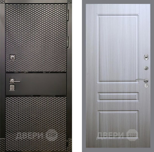 Входная металлическая Дверь Рекс (REX) 15 Черный Кварц FL-243 Сандал белый в Реутове