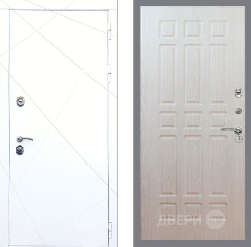 Входная металлическая Дверь Рекс (REX) 13 Силк Сноу FL-33 Беленый дуб в Реутове