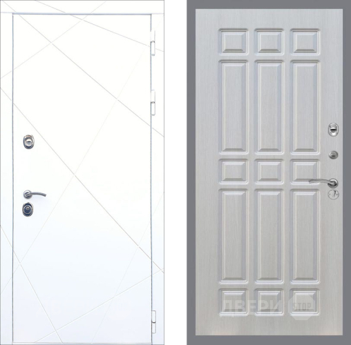 Входная металлическая Дверь Рекс (REX) 13 Силк Сноу FL-33 Лиственница беж в Реутове