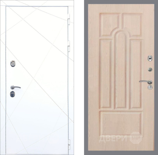 Входная металлическая Дверь Рекс (REX) 13 Силк Сноу FL-58 Беленый дуб в Реутове