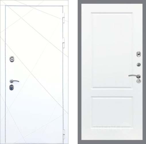 Входная металлическая Дверь Рекс (REX) 13 Силк Сноу FL-117 Силк Сноу в Реутове