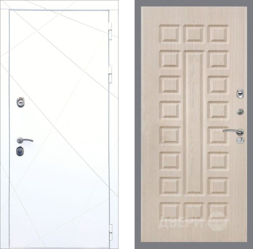 Входная металлическая Дверь Рекс (REX) 13 Силк Сноу FL-183 Беленый дуб в Реутове