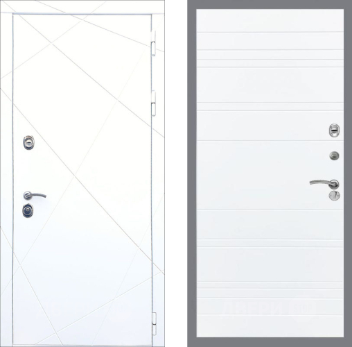 Входная металлическая Дверь Рекс (REX) 13 Силк Сноу Line Силк Сноу в Реутове