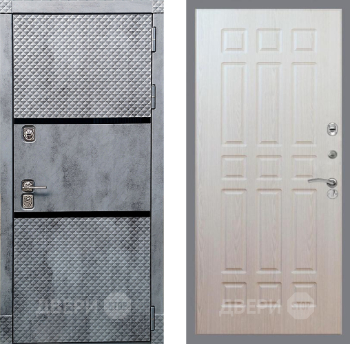 Входная металлическая Дверь Рекс (REX) 15 Бетон Темный FL-33 Беленый дуб в Реутове