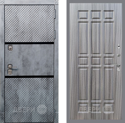 Входная металлическая Дверь Рекс (REX) 15 Бетон Темный FL-33 Сандал грей в Реутове