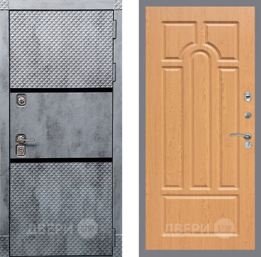 Входная металлическая Дверь Рекс (REX) 15 Бетон Темный FL-58 Дуб в Реутове