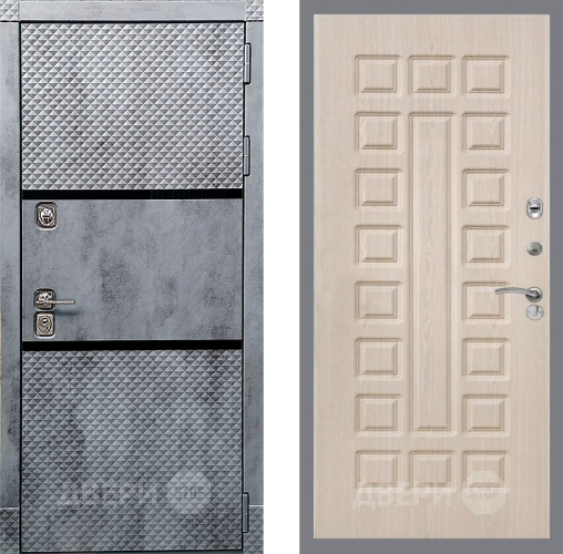 Дверь Рекс (REX) 15 Бетон Темный FL-183 Беленый дуб в Реутове