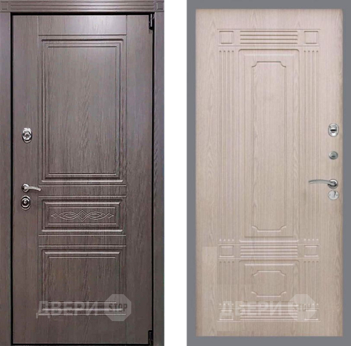 Входная металлическая Дверь Рекс (REX) Премиум-S FL-2 Беленый дуб в Реутове