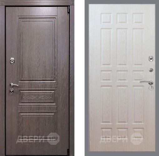 Входная металлическая Дверь Рекс (REX) Премиум-S FL-33 Беленый дуб в Реутове