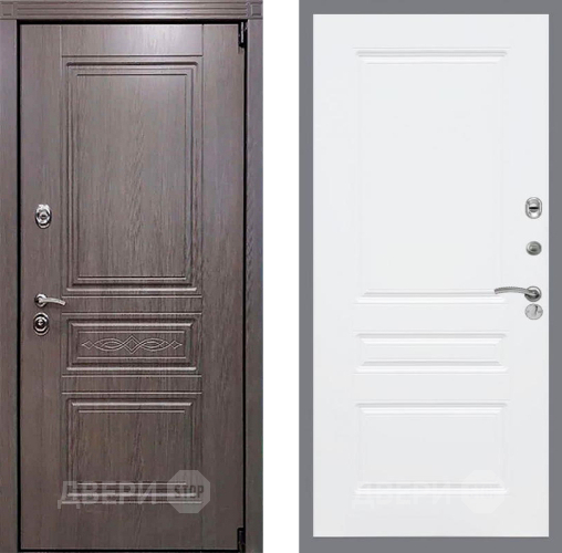 Входная металлическая Дверь Рекс (REX) Премиум-S FL-243 Силк Сноу в Реутове