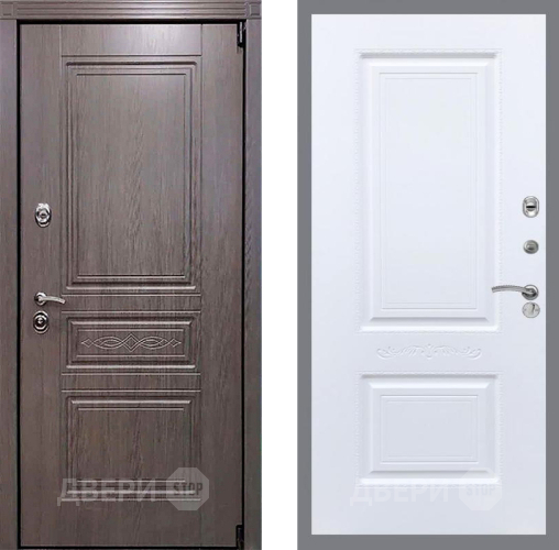 Входная металлическая Дверь Рекс (REX) Премиум-S Смальта Силк Сноу в Реутове