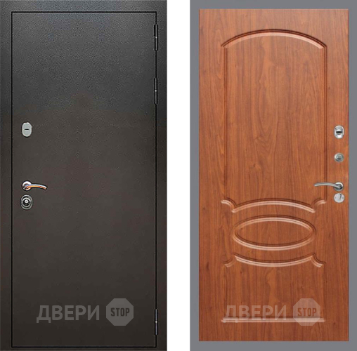 Входная металлическая Дверь Рекс (REX) 5 Серебро Антик FL-128 Морёная берёза в Реутове