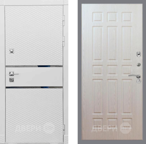 Входная металлическая Дверь Рекс (REX) 15 Силк Сноу FL-33 Беленый дуб в Реутове