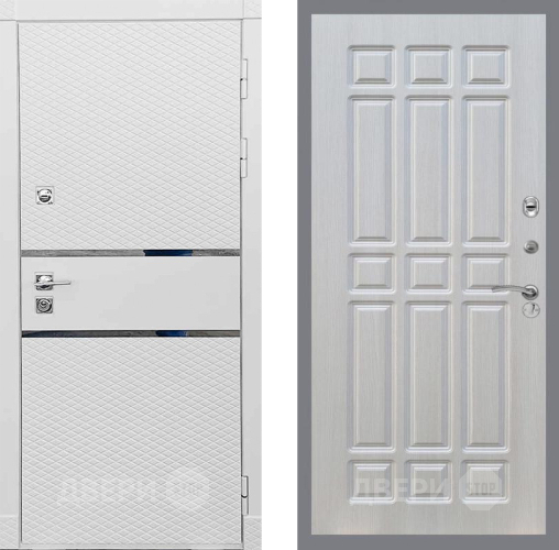 Входная металлическая Дверь Рекс (REX) 15 Силк Сноу FL-33 Лиственница беж в Реутове